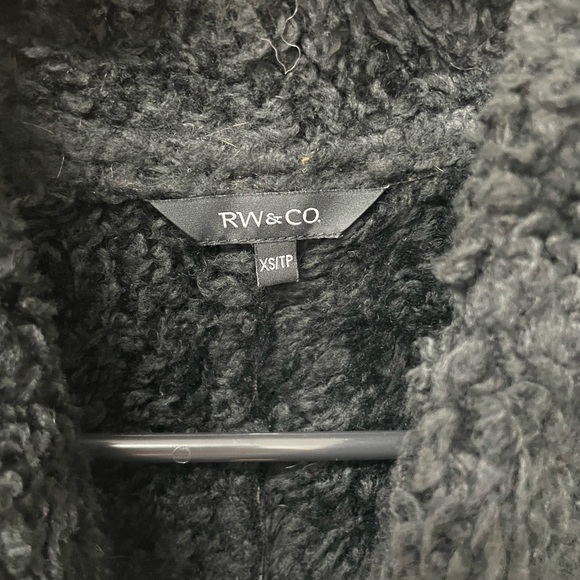 RW&CO faux shearling sleeveless vest XS - Picture 5 of 5